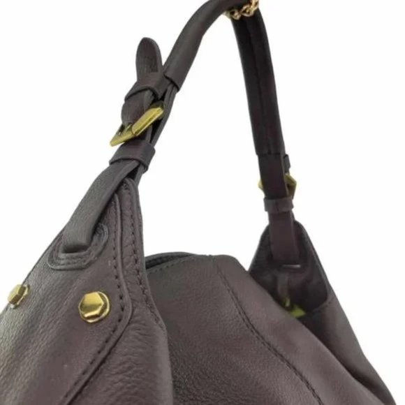 💋STUNNING💋  GENUINE LEATHER BRISTOL FRINGE HOBO BAG in BROWN - Picture 10 of 14